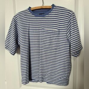 sperry topsider striped purple shirt